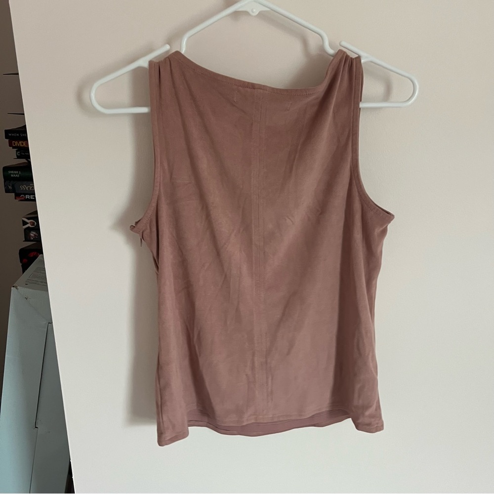 American Rag Dusty Pink Embroidered Tank Top - Picture 3 of 4
